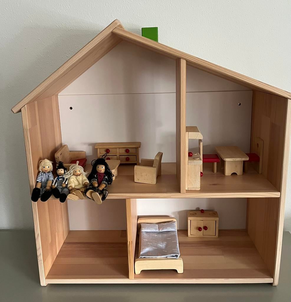 POPPENHUIS/OPEN KAST FLISAT IKEA, Ophalen, Zo goed als nieuw, Poppenhuis