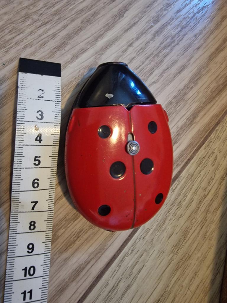 Vintage Lieveheersbeestje Zaklamp - Uniek Design, Ophalen of Verzenden
