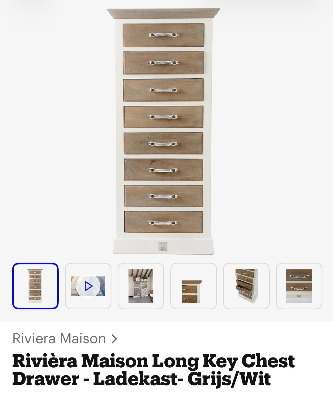 GEZOCHT Rivièra Maison Long Key Chest of drawers, Ophalen, Zo goed als nieuw