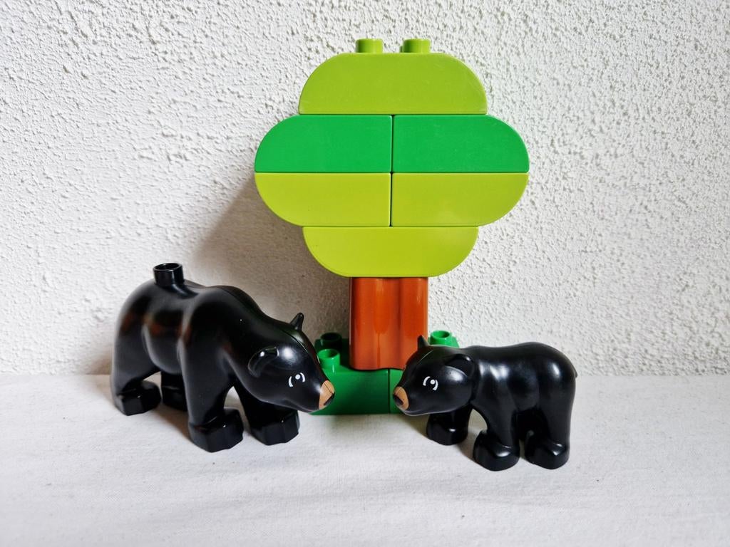 Duplo bosdieren dierentuin dieren zwarte beer, Ophalen of Verzenden, Gebruikt, Duplo