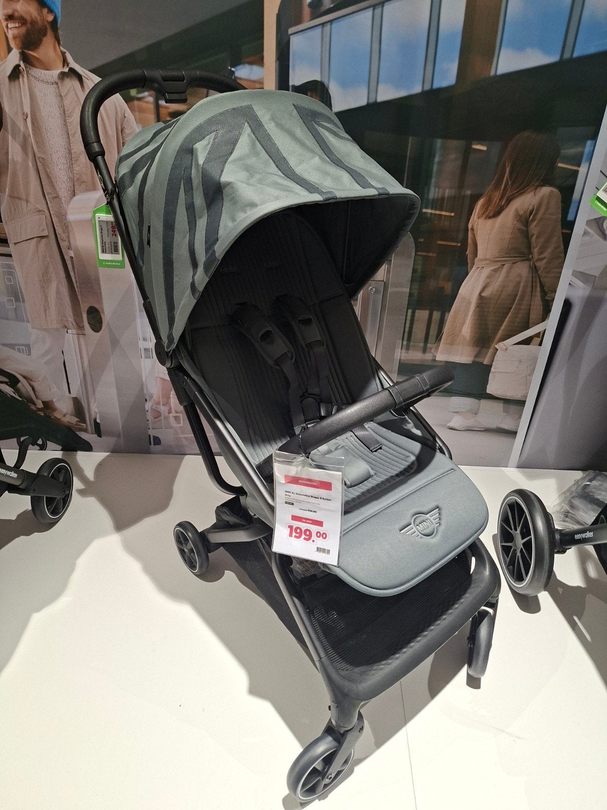 Easywalker Buggy Mini S Sutton Grey, Kinderen en Baby's, Ophalen, Nieuw, Overige merken, Verstelbare rugleuning