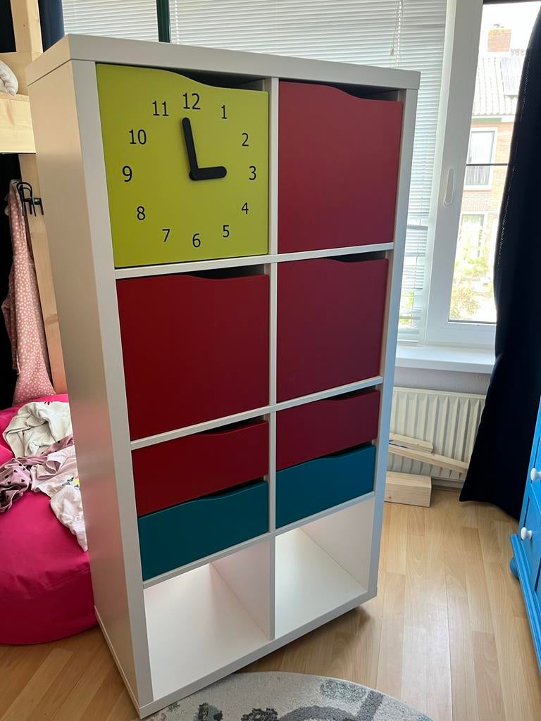 IKEA Kallax kast met lades en wielen, Ophalen, Gebruikt