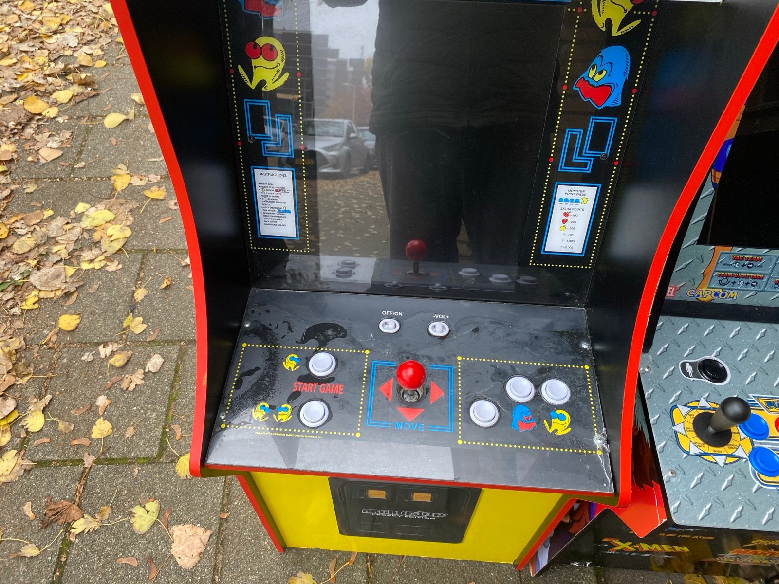 Arcade1Up Pac-Man en X-Men/Street Fighter Arcadekasten, Ophalen of Verzenden, Overige merken, Gebruikt