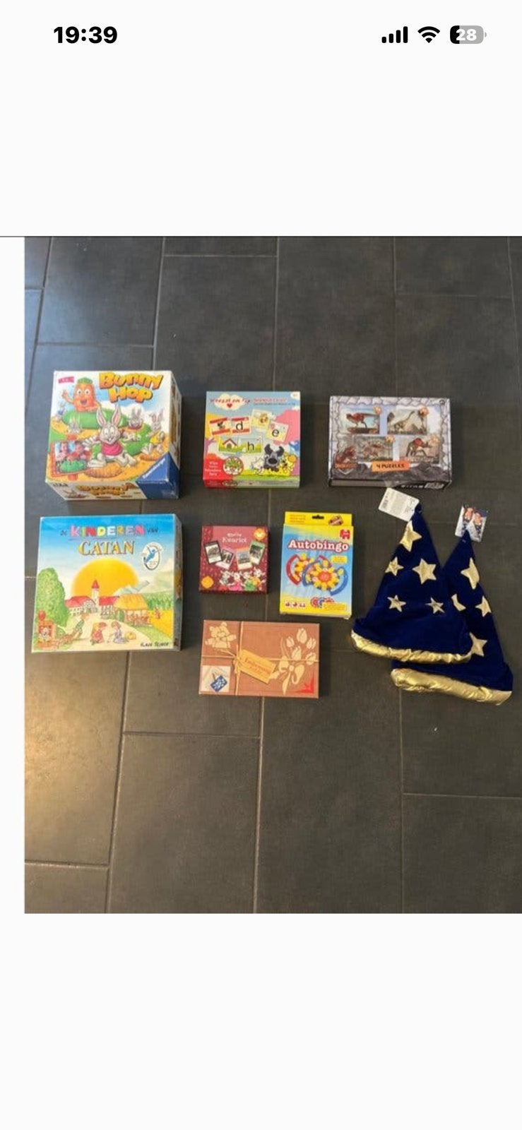 Sint tip: diverse spellen zoals kwartet catan bunny hop, Ophalen of Verzenden, Zo goed als nieuw