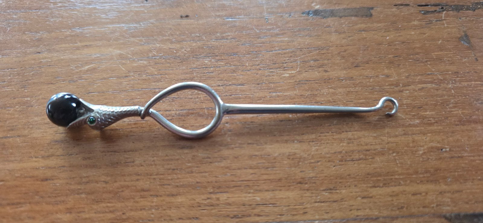Mooie antieke vintage veterhaak, Antiek en Kunst, Verzenden