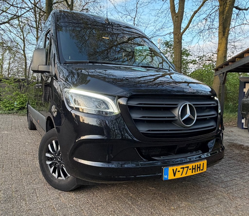 Sprinter 317 CDI 170pk DUBBELE CABINE L3 H2 RWD 2021, Auto's, Bestelauto's, 4 cilinders, Navigatiesysteem, Zwart, Particulier