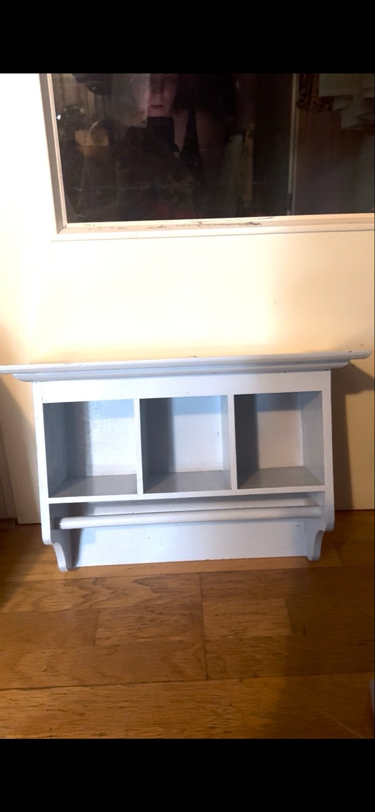 houten keukenrek kruidenrek 40 cm keukendoek keukenrolhouder, Ophalen, Zo goed als nieuw, Blauw, Hout