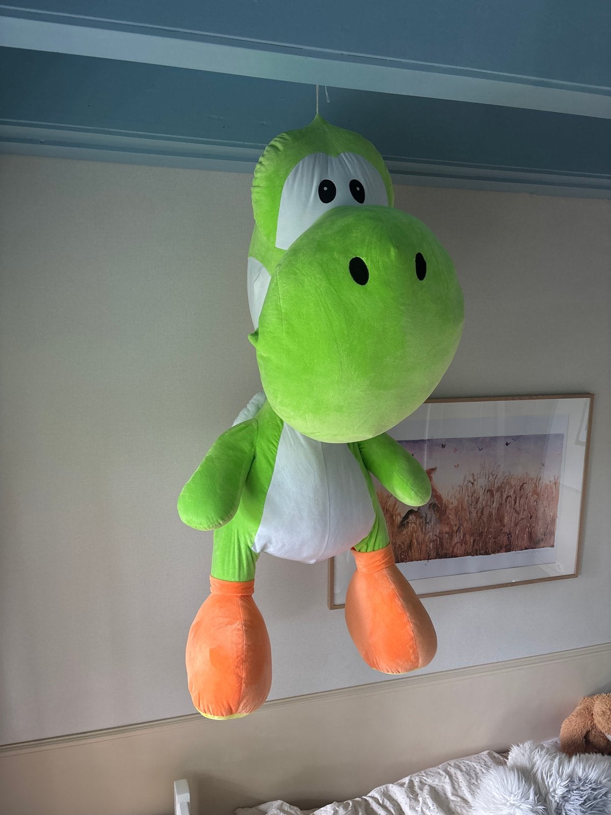 Grote Yoshi Knuffel - 130 cm lang, 70 cm breed, Dinosaurus, Ophalen of Verzenden, Super Mario, Groot (groter dan 80 cm)