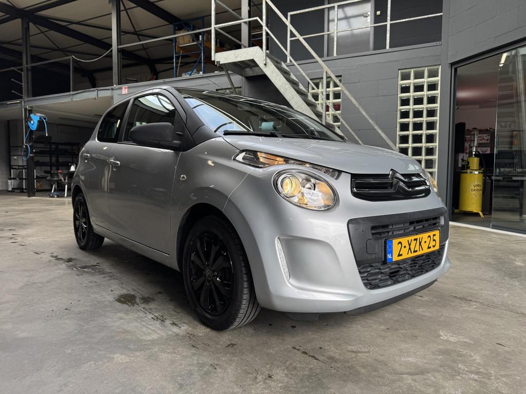 Citroen C1 1.0 e-VTi Feel AIRCO-CRUISE-GROOT SCHERM-NAP, Auto's, Citroën, Voorwielaandrijving, Stof, Gebruikt, 4 stoelen