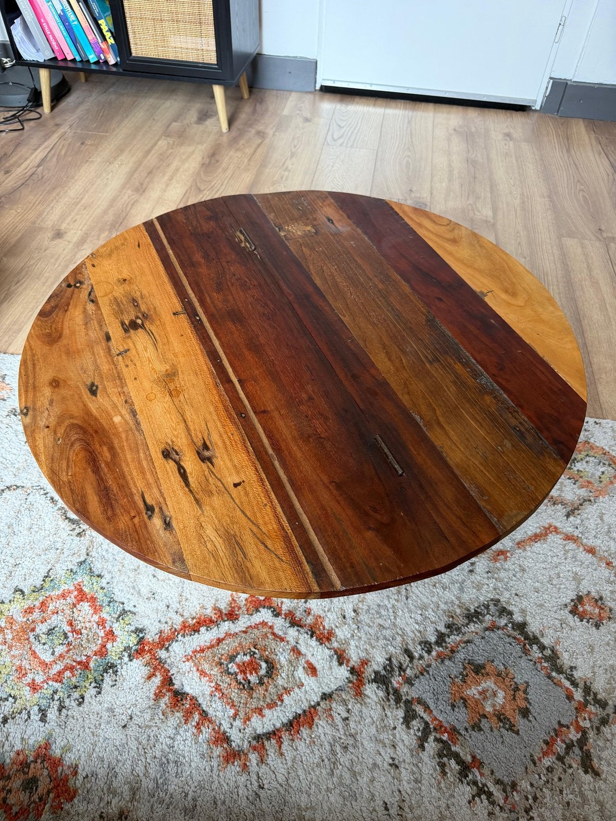 Bijzettafel Loods 5, Huis en Inrichting, Tafels | Bijzettafels, Ophalen, Minder dan 45 cm, Gebruikt, Rond