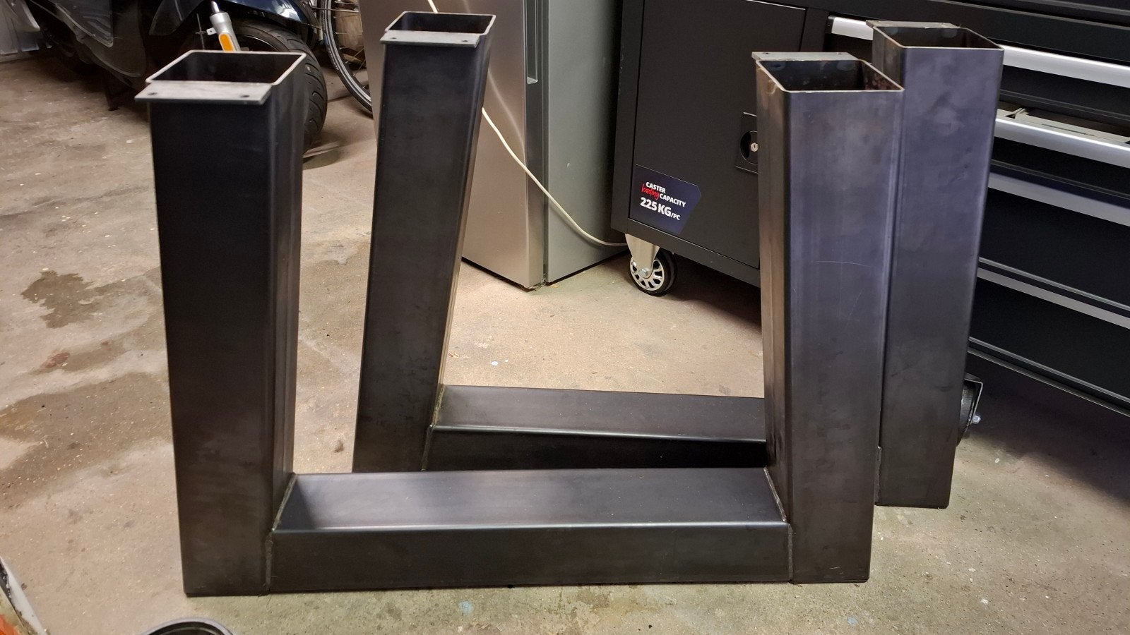 Stalen tafelpoten voor eetkamertafel - Set van 2, Ophalen, Tafelpoot, Minder dan 50 cm, 50 tot 100 cm
