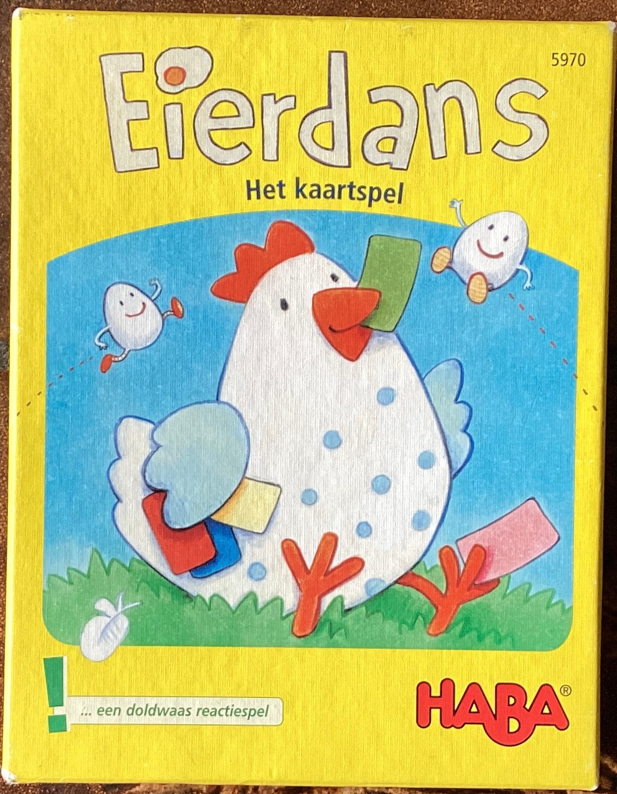 HABA – Eierdans kaartspel vanaf 6 jaar, Ophalen of Verzenden, Zo goed als nieuw