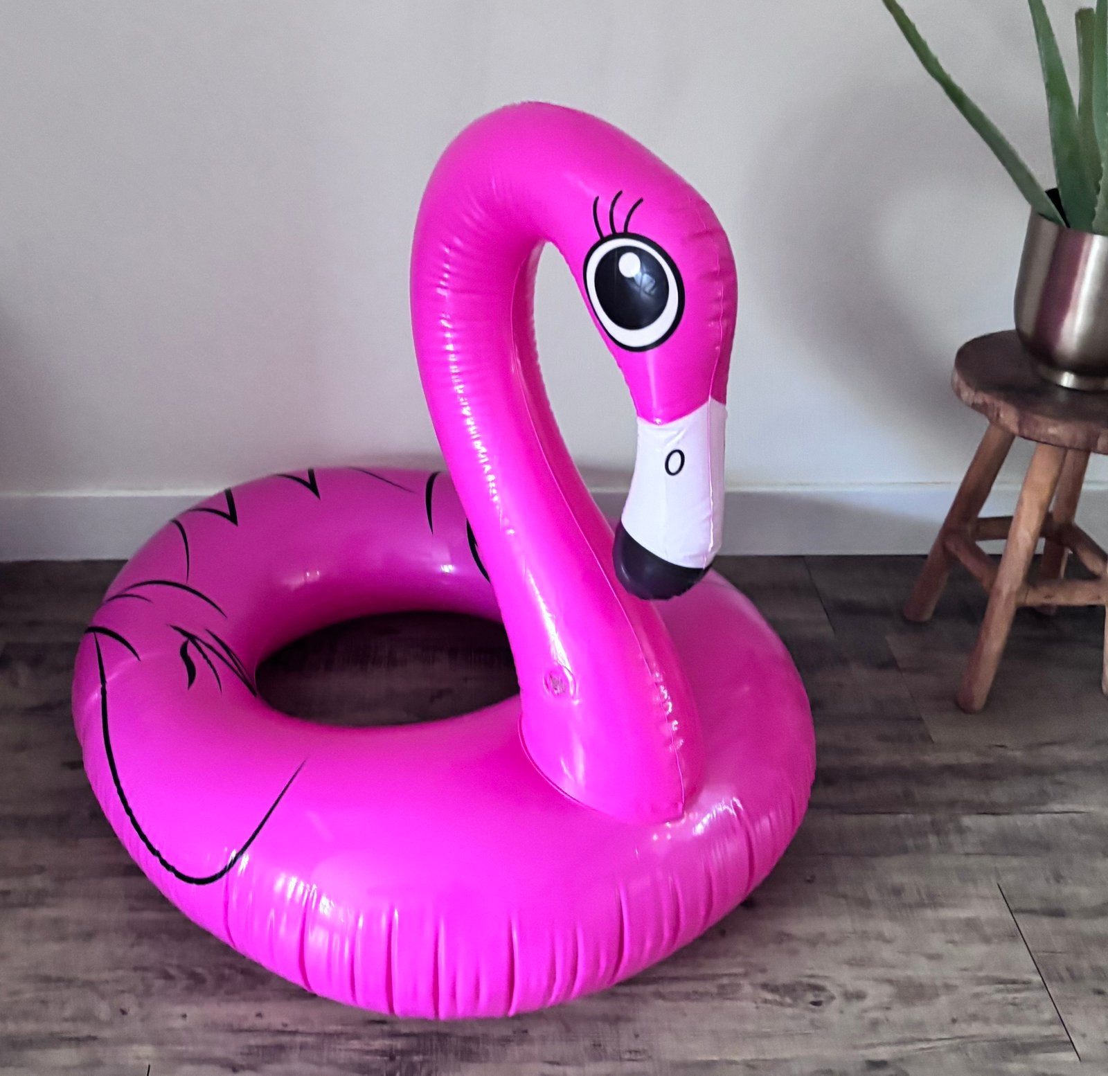 Opblaas flamingo breedte 95cm, Ophalen of Verzenden, Zo goed als nieuw