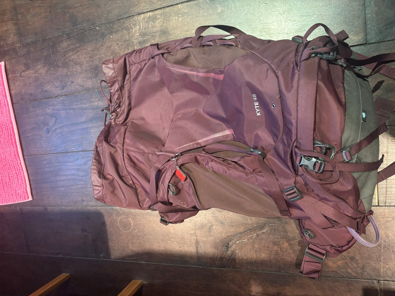 Osprey Kyte 48 Dames Rugzak - Aubergine/Rode Wijn (XS-S), Ophalen of Verzenden, Zo goed als nieuw