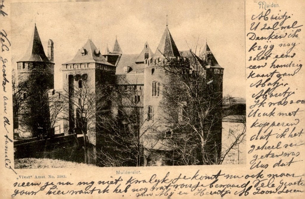 Muiden Muiderslot Vivat no 3083 # 298, Verzenden, Voor 1920, Gelopen, Noord-Holland