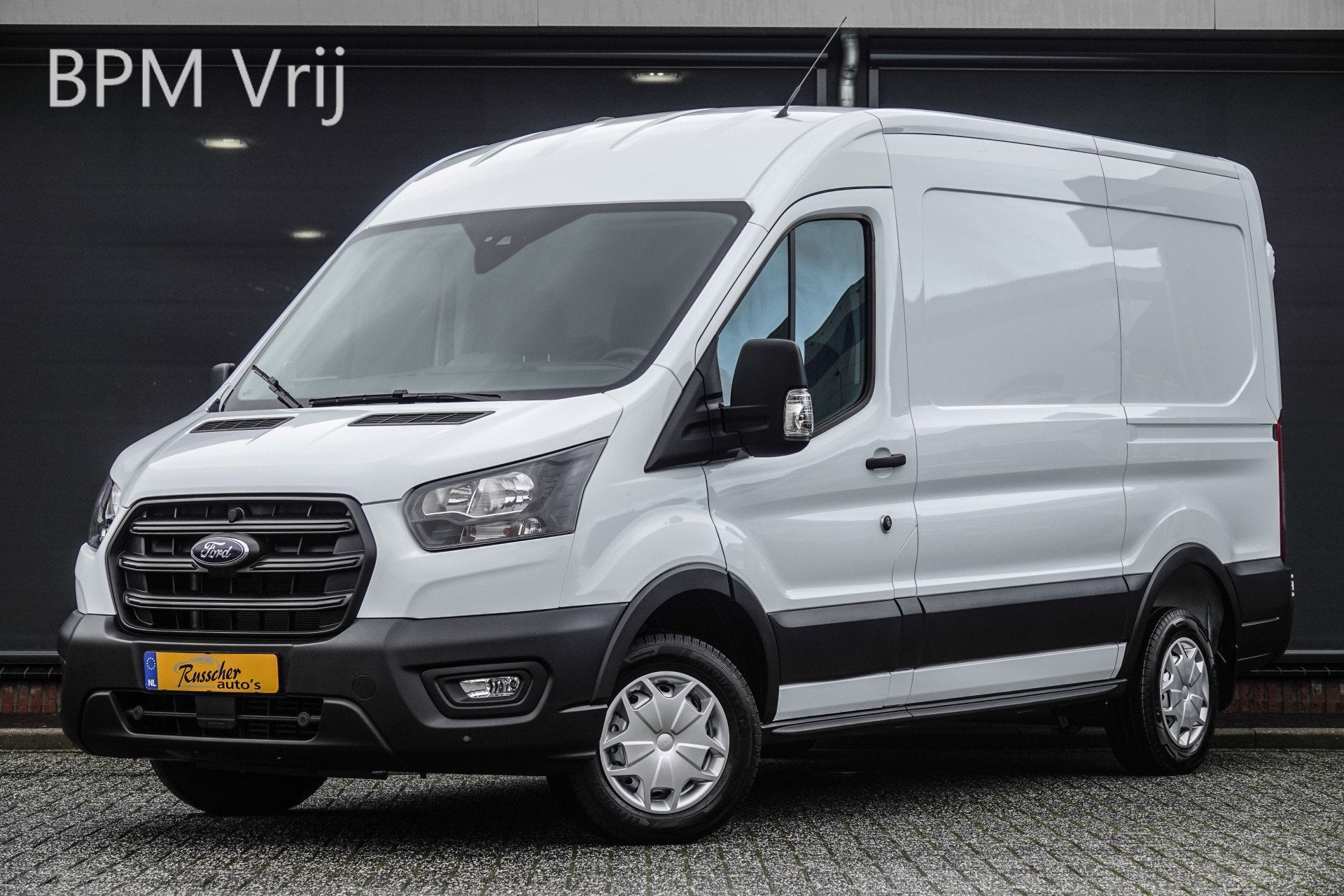 Ford Transit L2H2 2.0Tdci 130Pk | Trend | Frozen White, Auto's, Bestelauto's, Voorwielaandrijving, Stof, Zwart, 4 cilinders