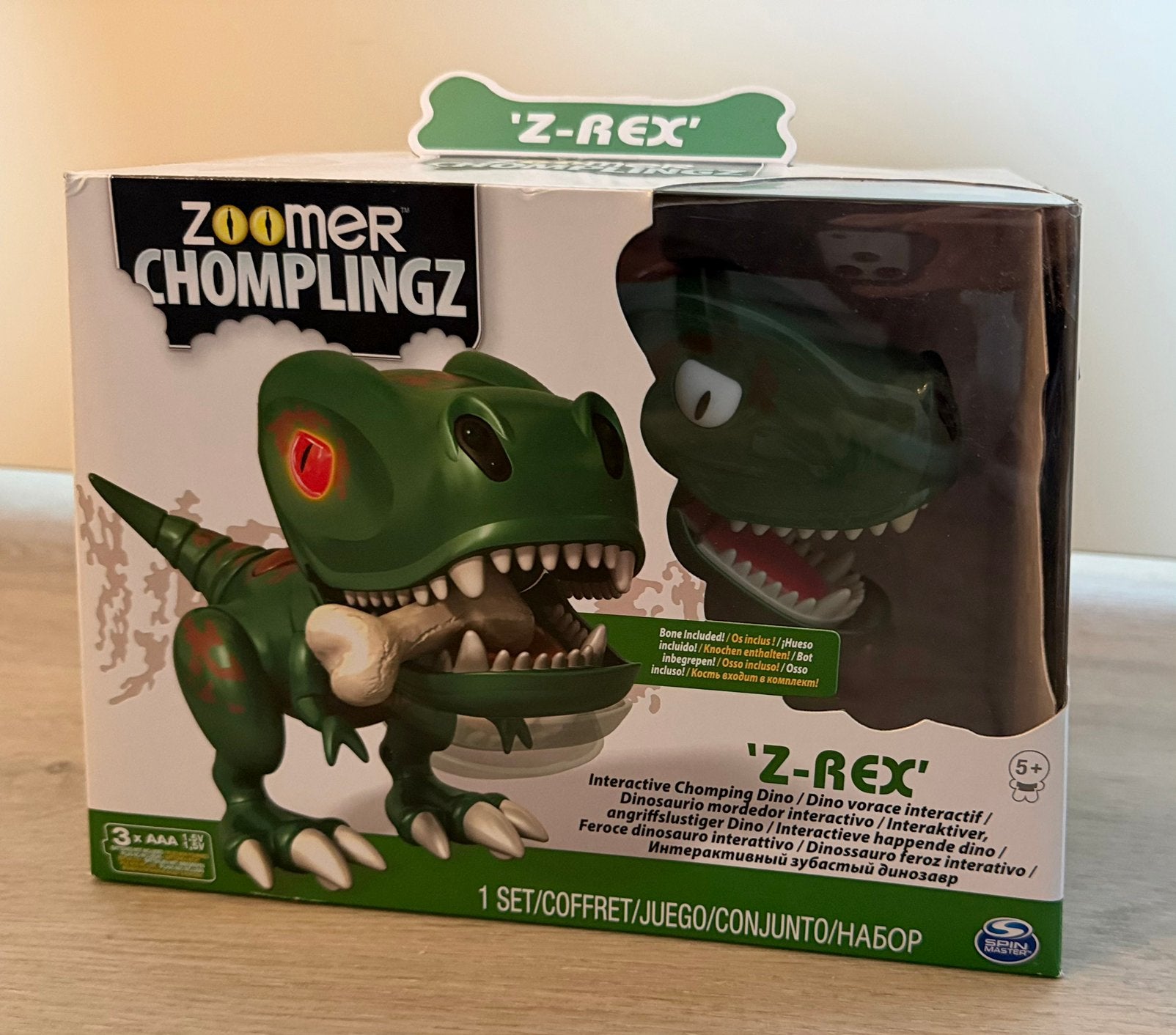 Zoomer chomplingz Z Red interactieve Dino in doos, Ophalen, Zo goed als nieuw