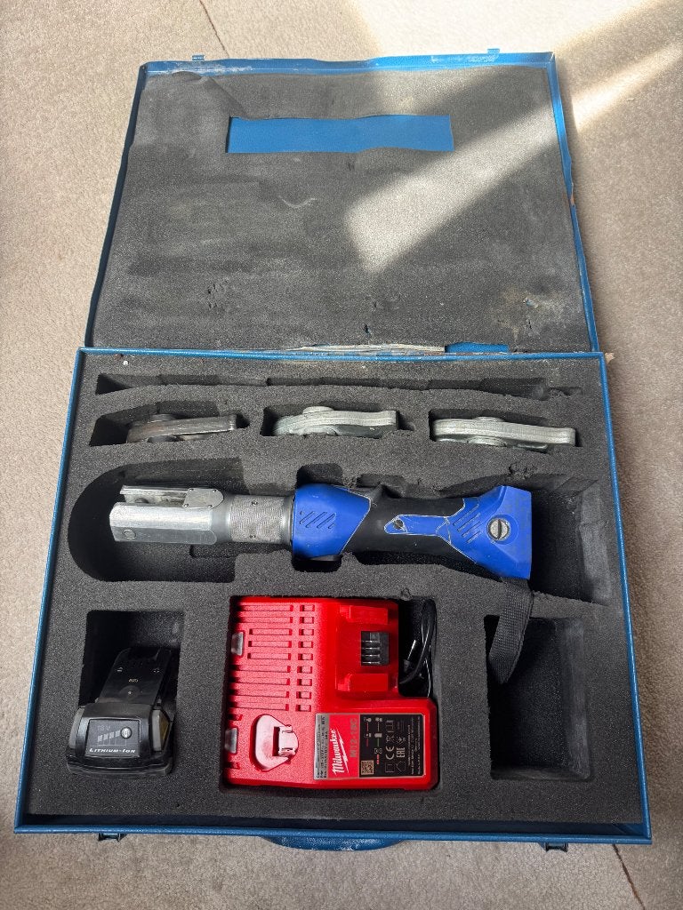 Henco M-BMINI3 perstang set - incl persbek, Ophalen of Verzenden, Zo goed als nieuw, Gereedschapsset, Overige merken