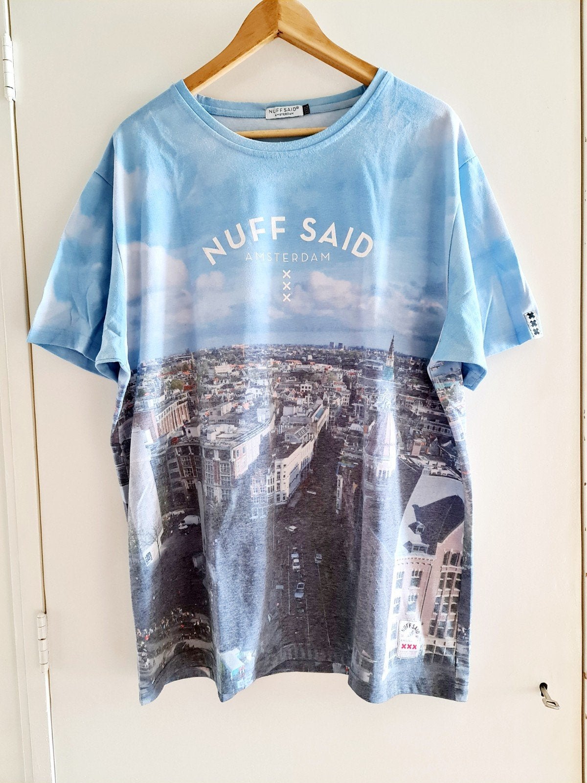 Nuff Said T-shirt maat 3xl lichtblauw, Kleding | Heren, Blauw, Overige maten, Ophalen of Verzenden, Zo goed als nieuw