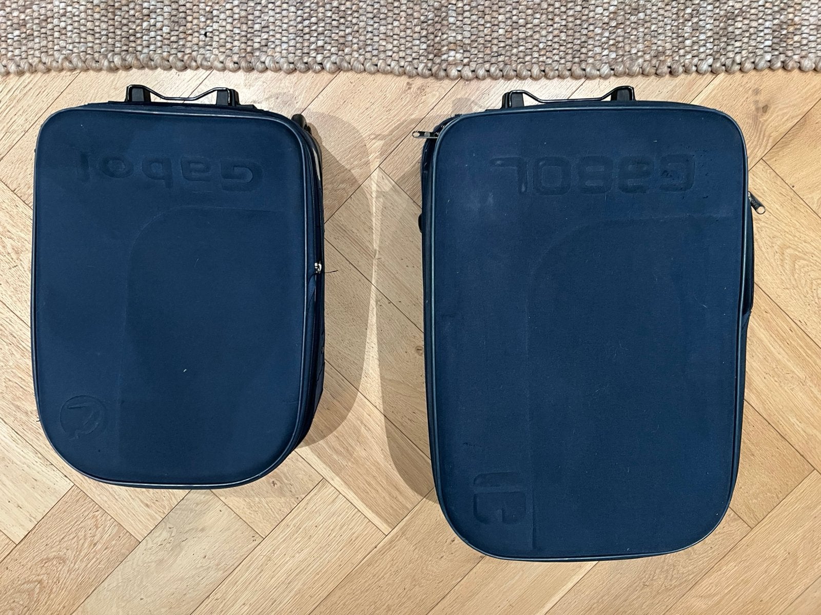 Gabol koffers, blauw op wieltjes, Gebruikt, 45 tot 55 cm, 70 cm of meer, Zacht kunststof
