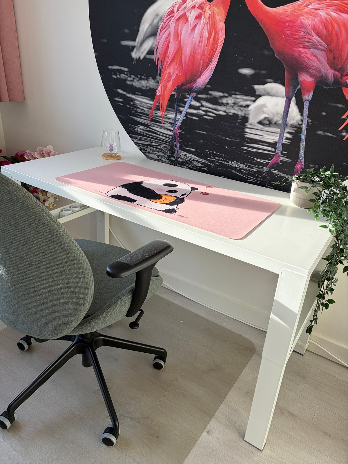 IKEA PÅHL kinderbureau 96x58 – verstelbaar – wit – netjes, Huis en Inrichting, Ophalen, Demontabel, Gebruikt, Spaanplaat of MDF