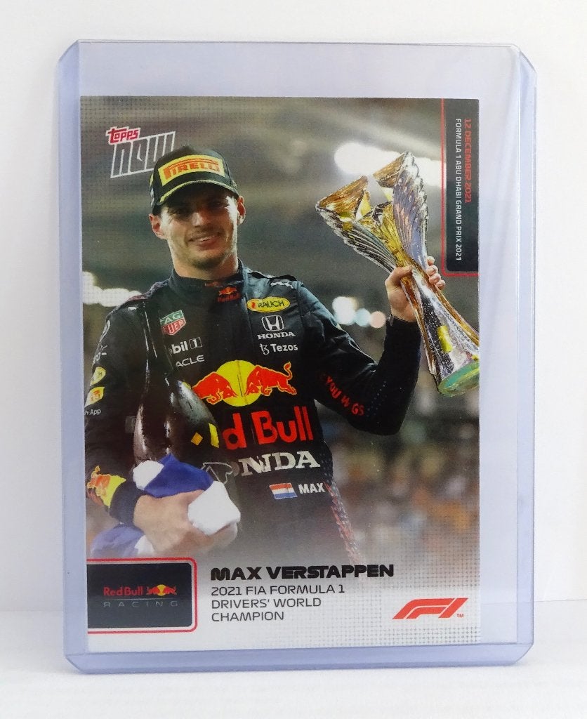 Max Verstappen Topps Now 080 Drivers World champion, Ophalen of Verzenden, Zo goed als nieuw, Formule 1