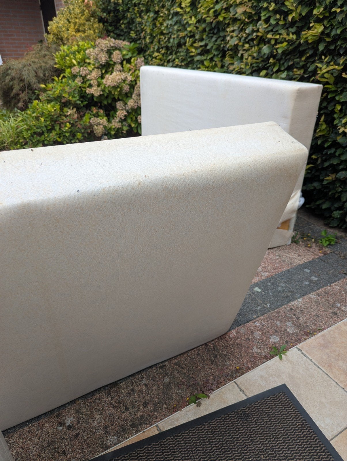 2x plaatbodem / bedbodem (MDF op metalen frame) 88x198, Ophalen, Gebruikt, Overige materialen, 75 tot 100 cm