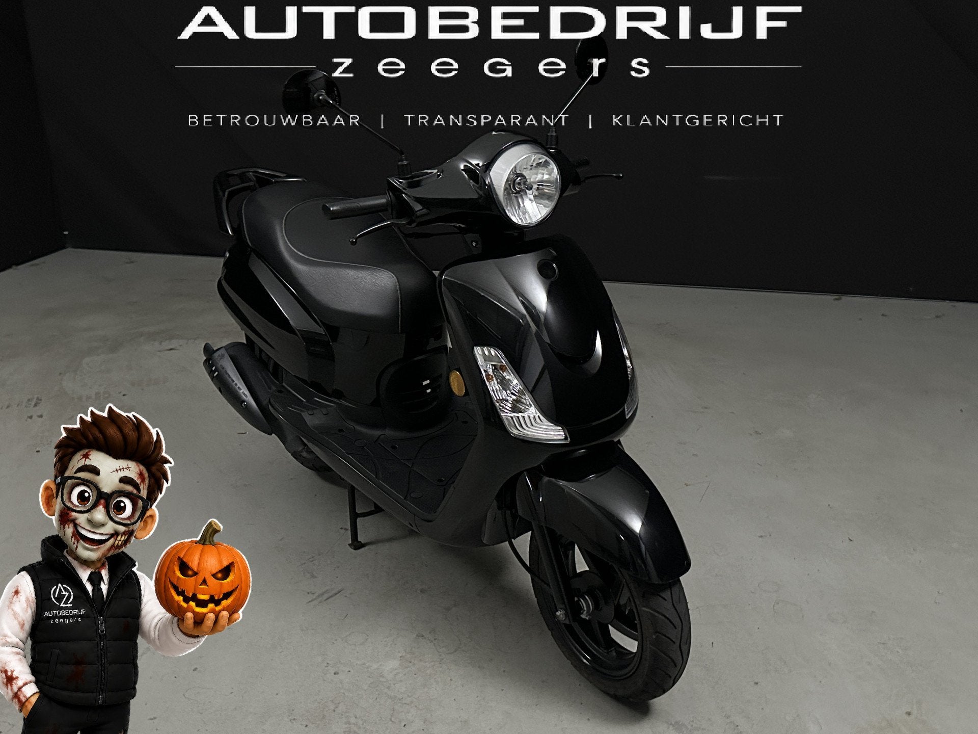 SYM Snorscooter Fiddle II *Full-Black* (bj 2025), Overige merken, Middelblok 190
2831BR  GOUDERAK, NL, Gebruikt, Info@autobedrijfzeegers.nl