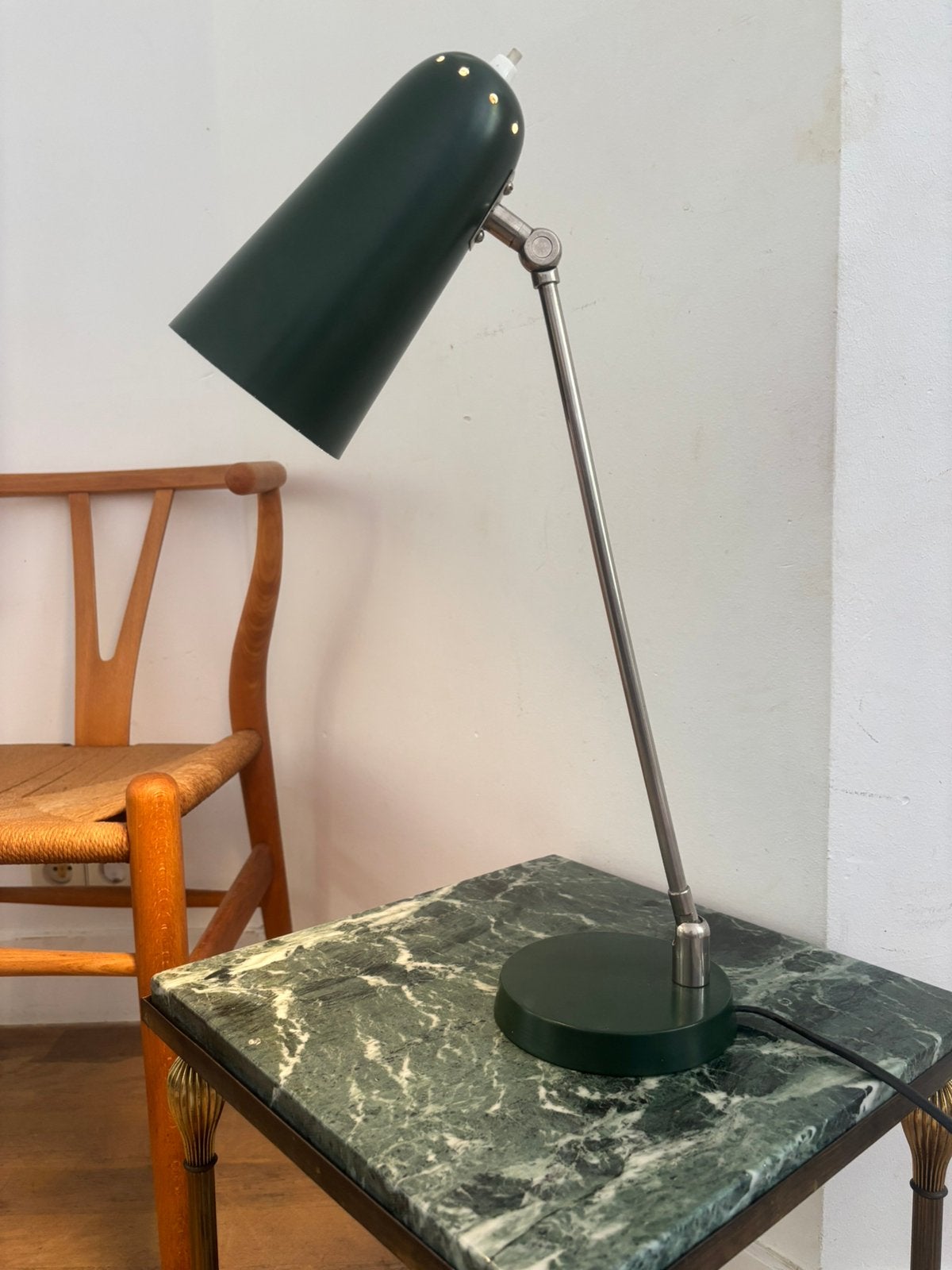 Hagoort model 530 burolamp, Bureaulamp, Gebruikt, Vintage, Groen