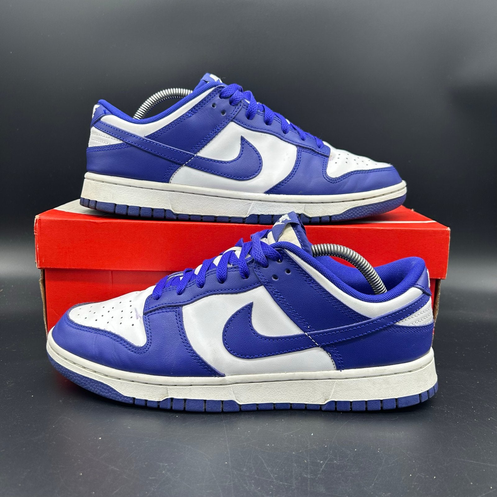 Nike Dunk Low Wit Blauw Maat 43, Blauw, Ophalen of Verzenden, Sneakers of Gympen, Zo goed als nieuw