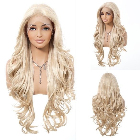 Mono top swiss lace pruik lang blond haar model Jessica, Ophalen of Verzenden, Nieuw, Pruik of Haarverlenging