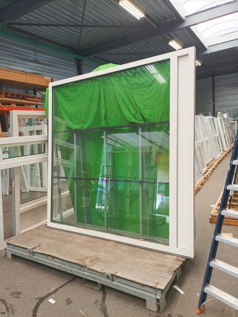 Aluminium Vast kozijn  b250 x h250 cm Wit  -2340-, Doe-het-zelf en Verbouw, Kozijnen en Schuifpuien, Niet ingevuld, Niet ingevuld