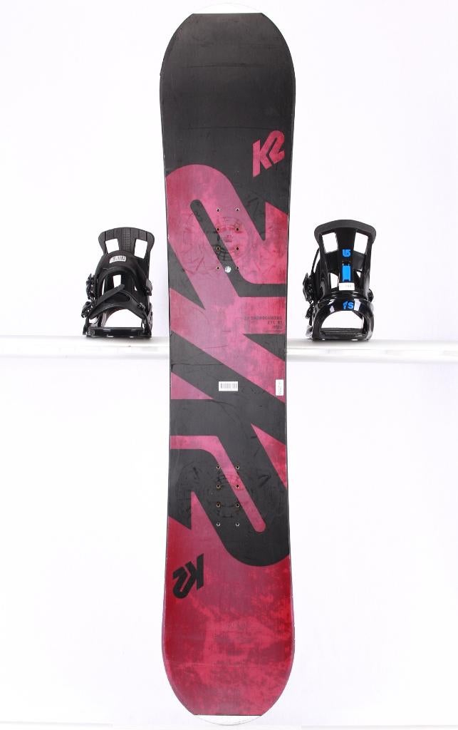 150 snowboard K2 EST. 87, black/red, p-tex topsheet, Ophalen of Verzenden, Gebruikt, Board