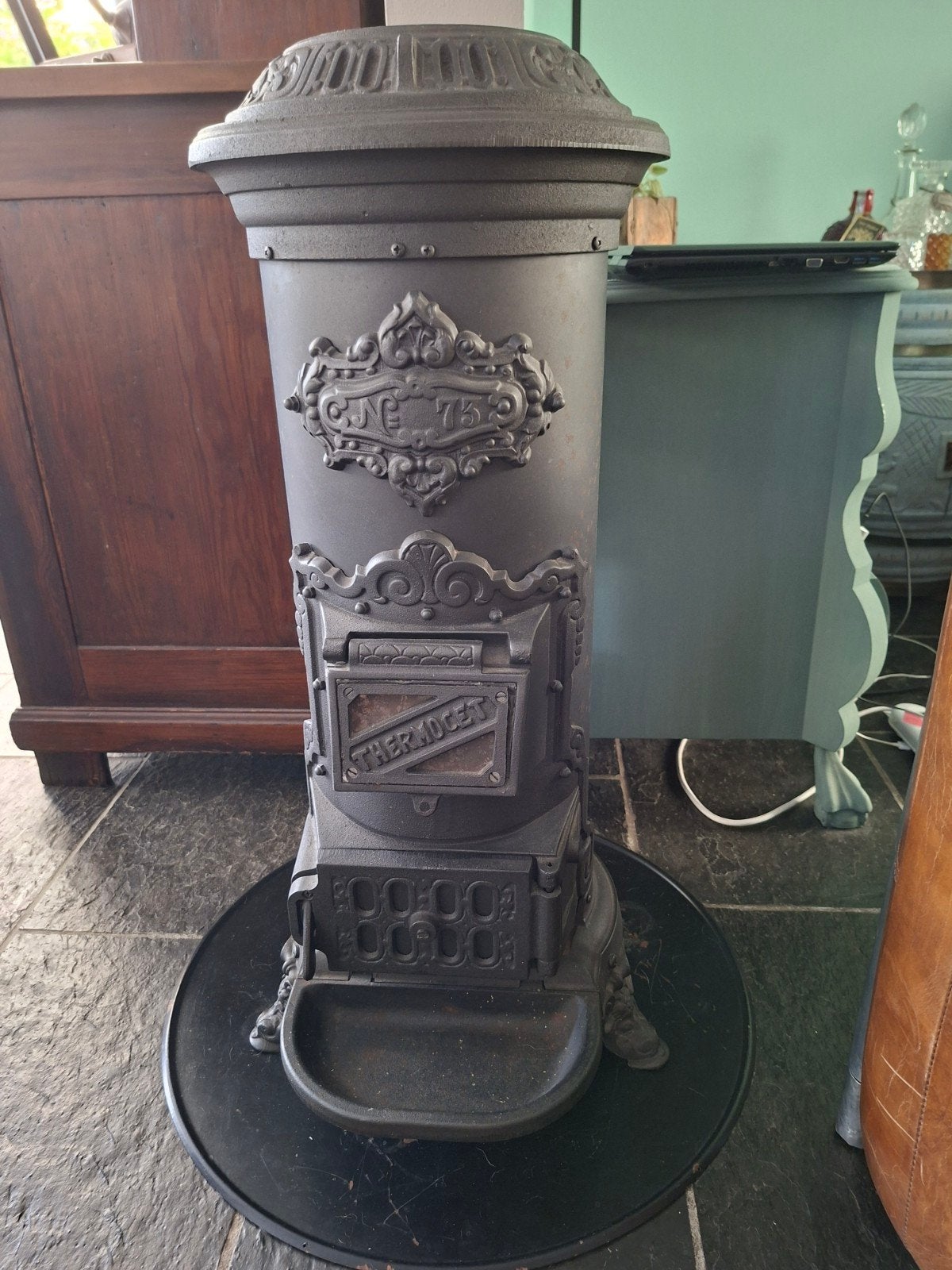 Antieke Thermocet Gaskachel - Type 73, Huis en Inrichting, Kachels, Ophalen, Gebruikt, Gas, Vrijstaand