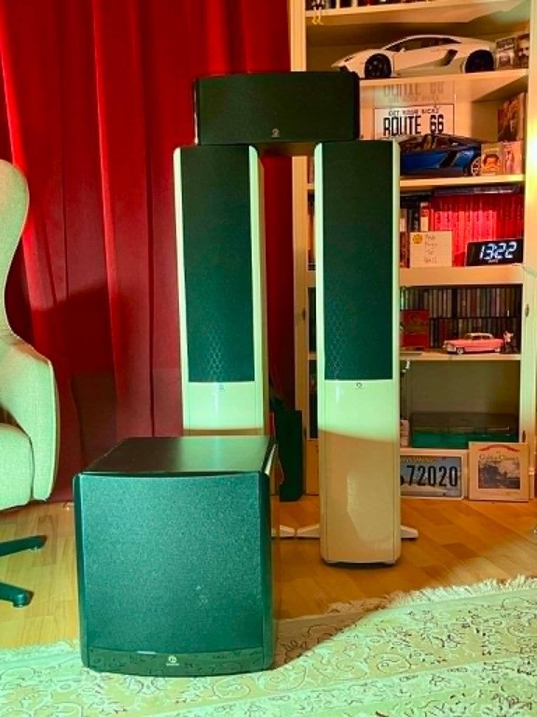 Boston Acoustics A 360 +center +woofer, Speakerset, Ophalen of Verzenden, Zo goed als nieuw, 150 watt of meer