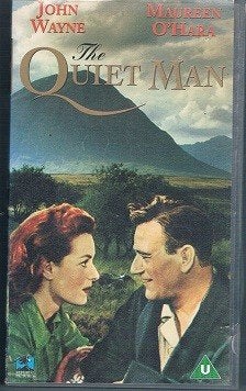 The quiet man -John Wayne en Maureen O'Hara-1952 Ierland VHS, Alle leeftijden, Ophalen, Zo goed als nieuw, Komedie