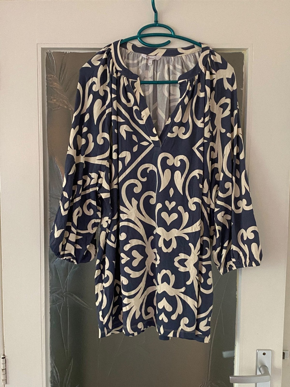 shirt MS Mode blauw wit maat xl, Kleding | Dames, Blauw, Maat 46/48 (XL) of groter, Ophalen of Verzenden, Zo goed als nieuw