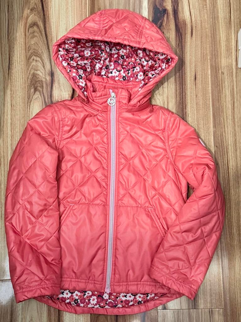 Michael Kors Zomer meisjes jas coral rood maar 128 zgan, Kinderen en Baby's, Ophalen of Verzenden, Zo goed als nieuw, Meisje, Jas