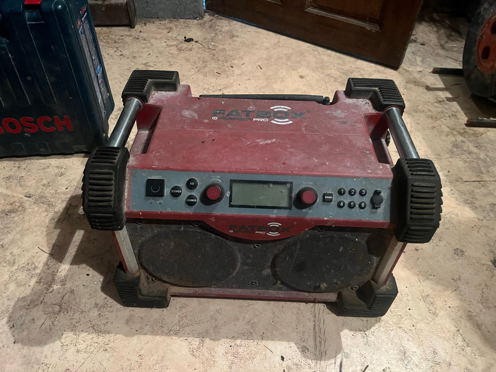 Perfectpro Fatbox Bouwradio - Goede staat (excl. batterijen), Ophalen of Verzenden, Gebruikt, Bouwradio