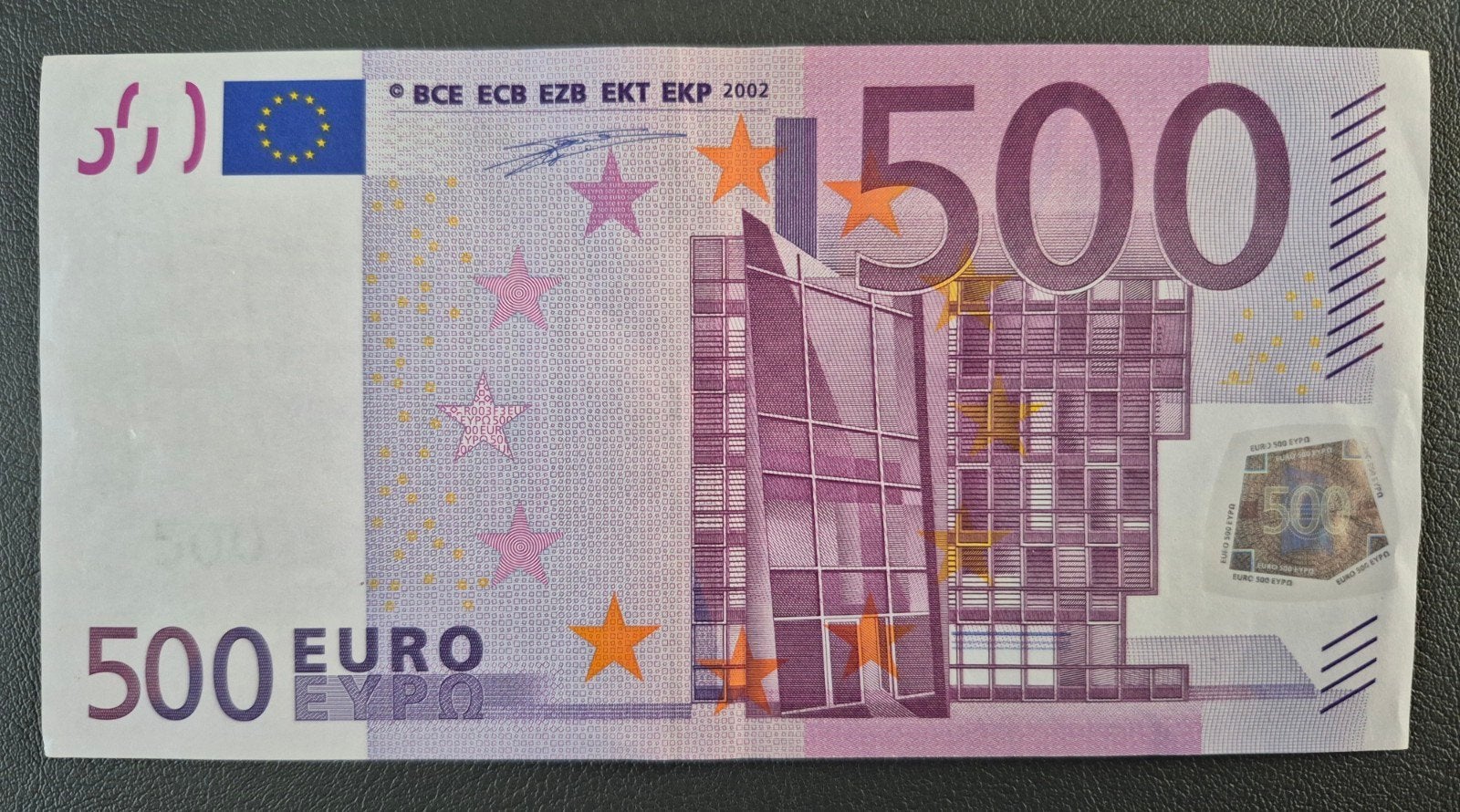 Duisenberg €500 biljet 2002 Duitsland, Ophalen, Euro's