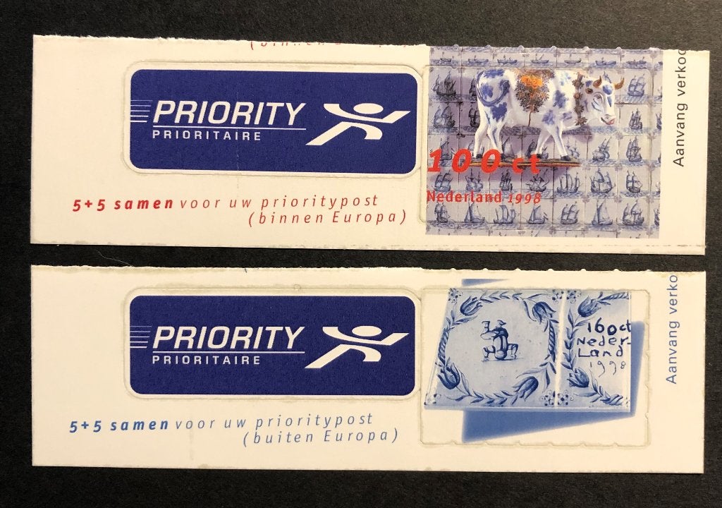 Ned. 1747/48 Priority uit vel van 5  ***, Ophalen of Verzenden, Na 1940, Postfris