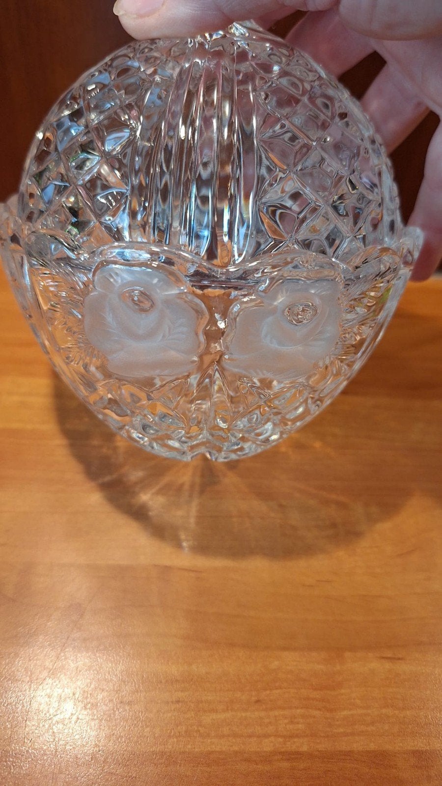 Kristallen Bonbonnière met Deksel - Elegant Design, Antiek en Kunst, Antiek | Glas en Kristal, Ophalen of Verzenden