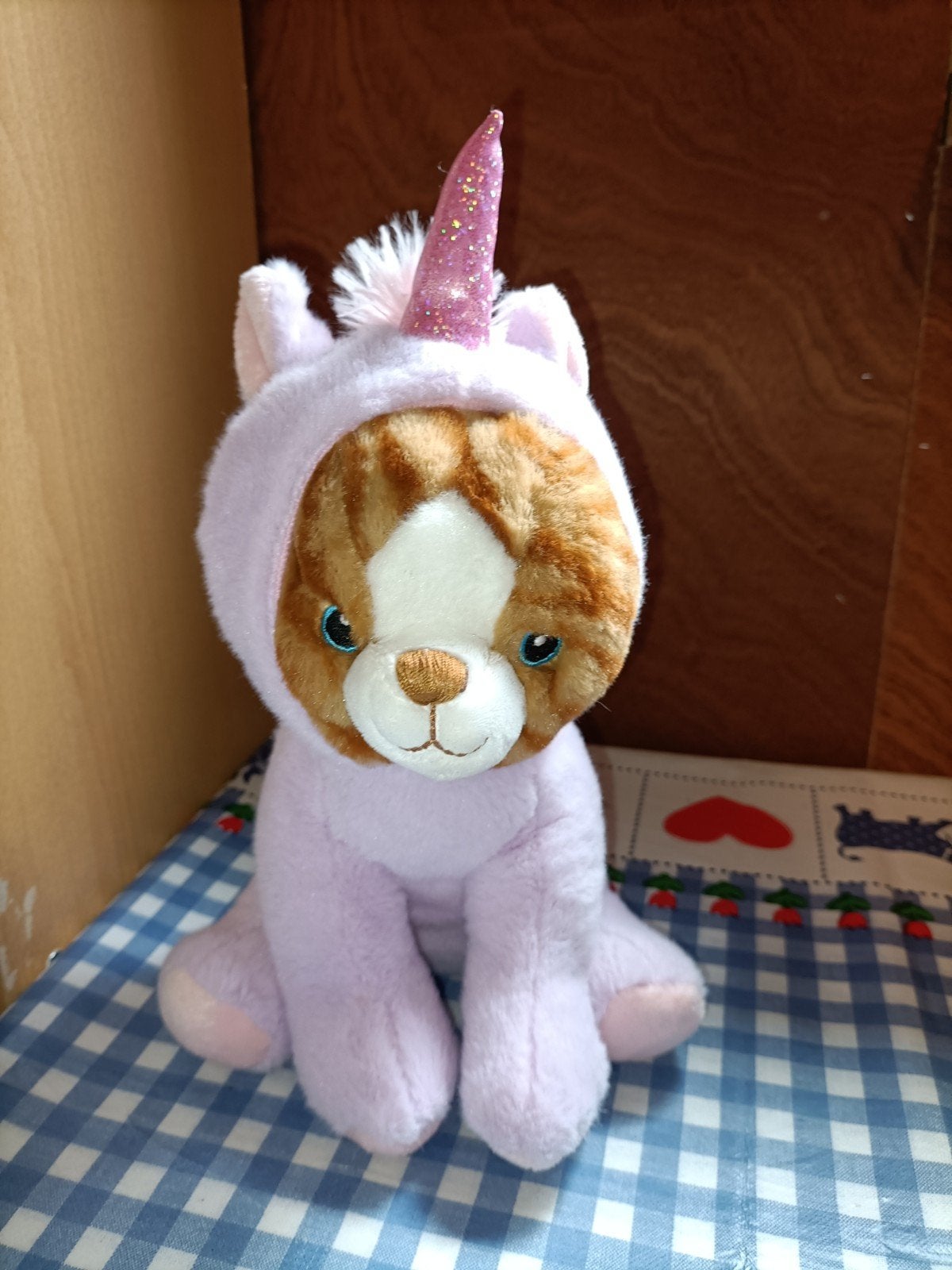 Tendertoys poes met eenhoorn pak 25 cm groot, Ophalen of Verzenden, Zo goed als nieuw