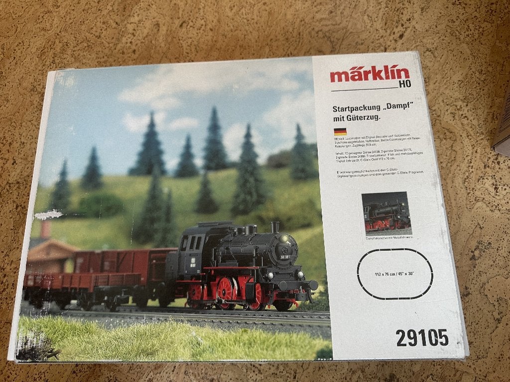 Märklin H0 29105 Stoom Goederentrein Startset NIEUW, Hobby en Vrije tijd, Ophalen, Wisselstroom, Treinset, Nieuw