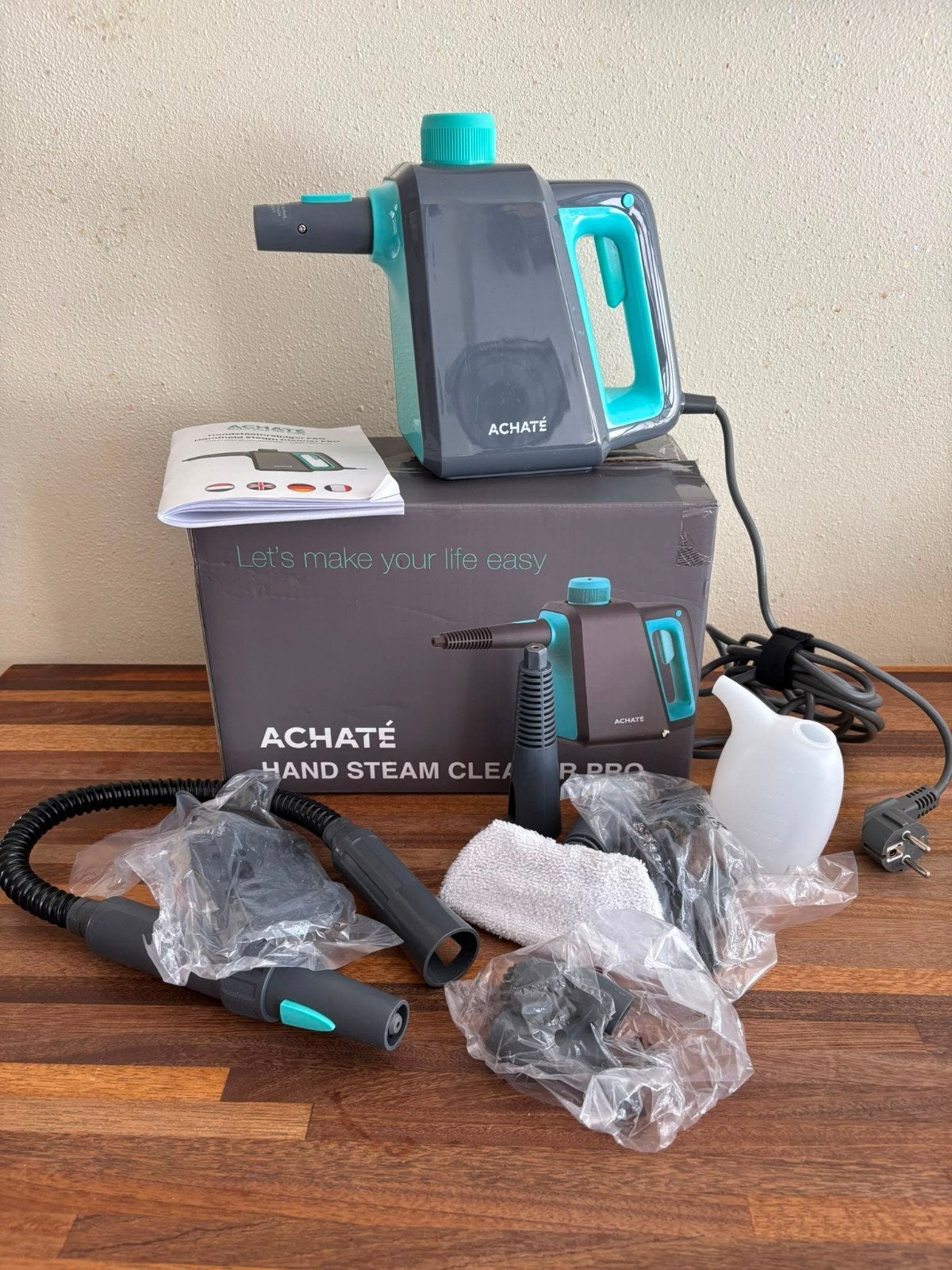 ACHATÉ Handstoomreiniger PRO - Nieuw in doos, Ophalen of Verzenden, Nieuw, Stoomreiniger