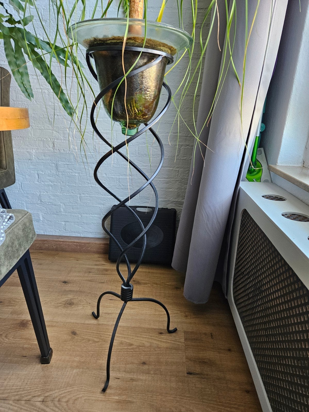 Planten standaard met plant, Ophalen, Gebruikt