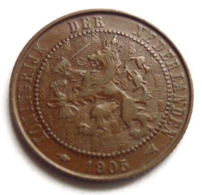Nederland 2,5 Cent 1905., Postzegels en Munten, Munten | Nederland, Verzenden, Koningin Wilhelmina, Overige waardes, Losse munt