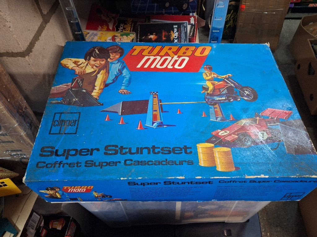 Vintage Clipper Turbo Moto Super Stuntset 1970's, Ophalen of Verzenden, Gebruikt