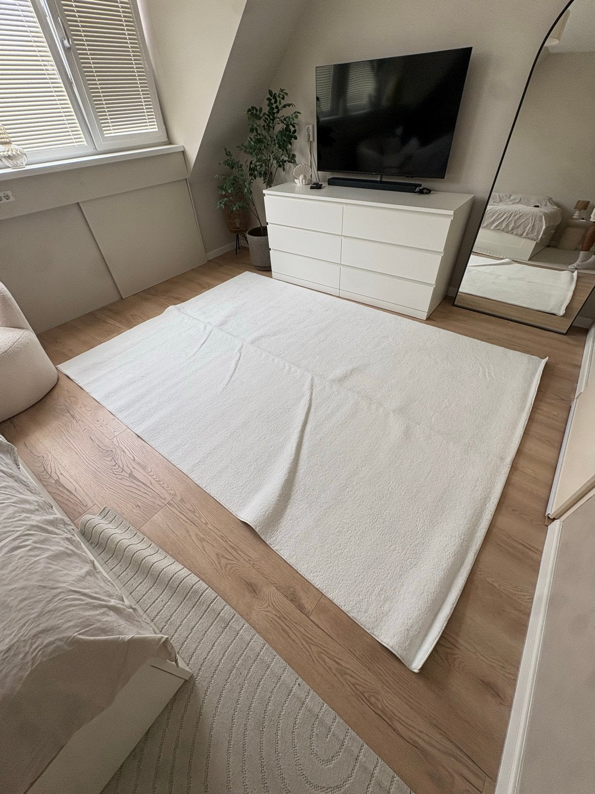 Nieuw wit kleed 280x200 cm - ongebruikt, Ophalen, Wit, Nieuw, 200 cm of meer