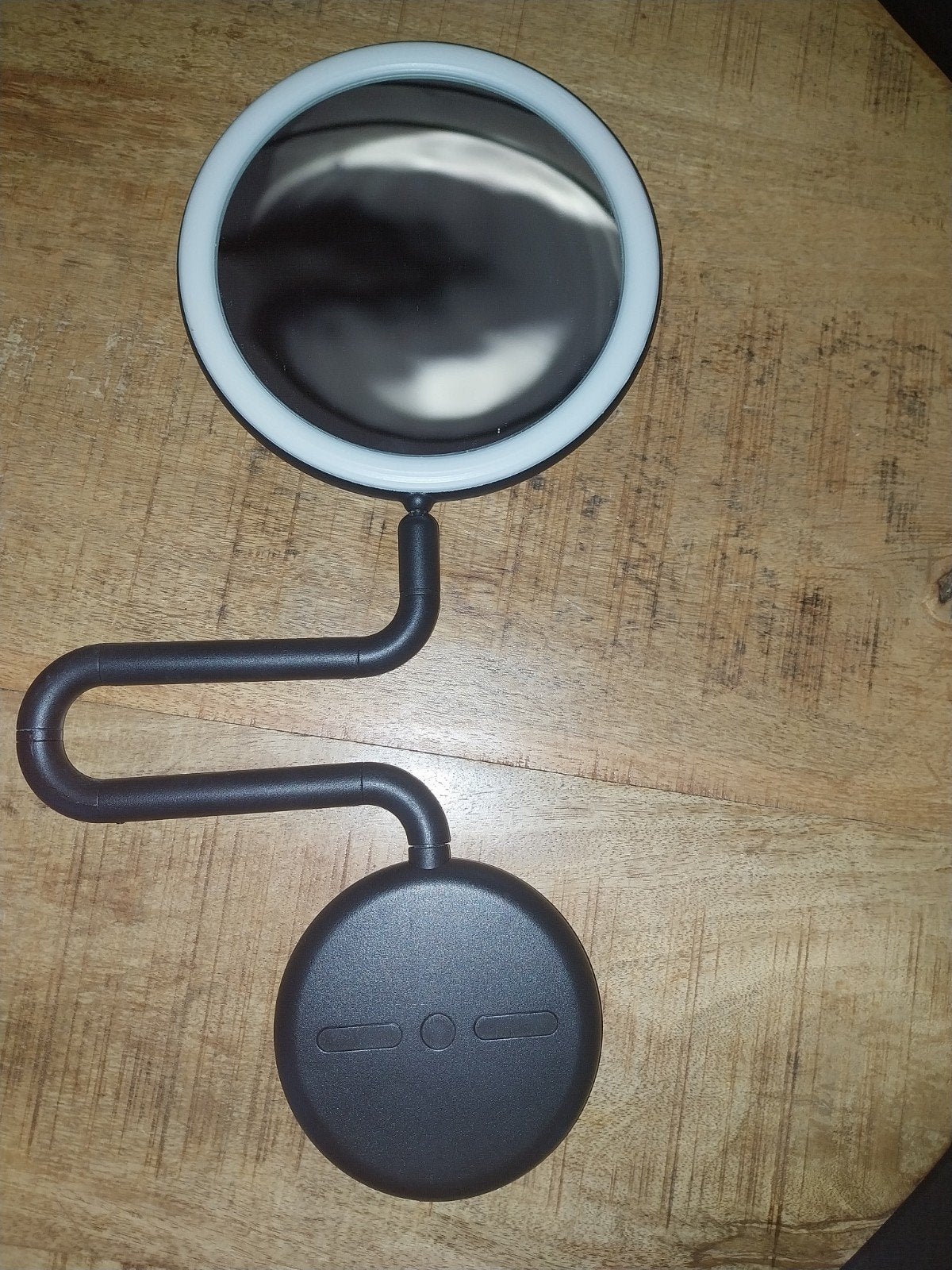 IKEA make-up spiegel met LED verlichting, Minder dan 50 cm, Gebruikt, Rond, Ophalen of Verzenden